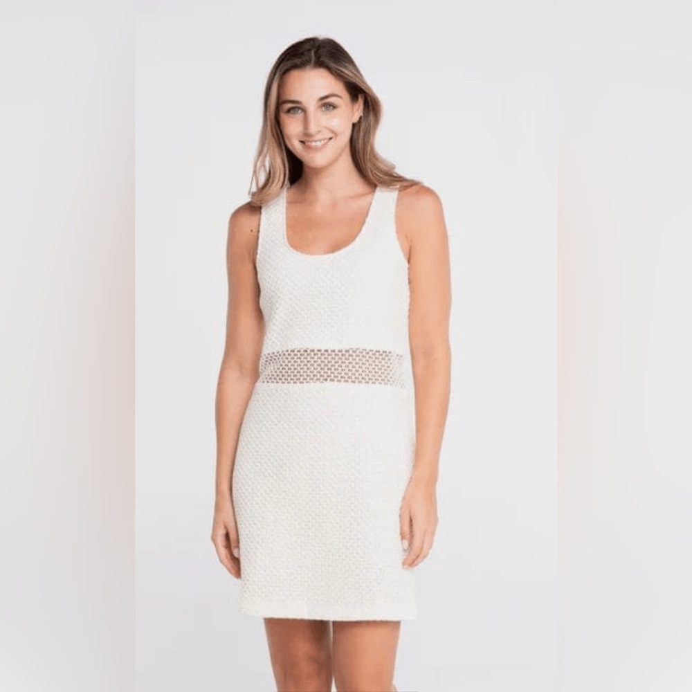 Sedge mini dress coconut/cream color size small